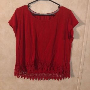Dressy red shirt